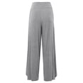 thumbnail image 3 of A2Y Women's Solid Modal Wide Leg Tulip Pants Heather Grey L, 3 of 5