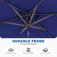 thumbnail image 4 of CHYVARY 10 x 6.5ft LED Outdoor Patio Umbrella Rectangular Outside Table Umbrella for Deck, Poolside and Patio,Navy Blue, 4 of 9