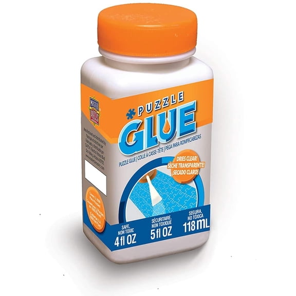 MasterPieces Accessories - Jigsaw Puzzle Glue with Spreader Cap, 4oz - Clear