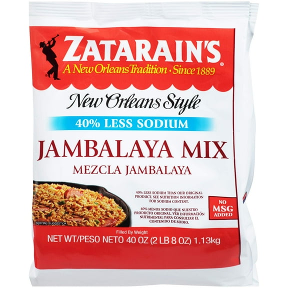 Zatarain's Reduced Sodium Jambalaya Mix, 40 KKS1 oz