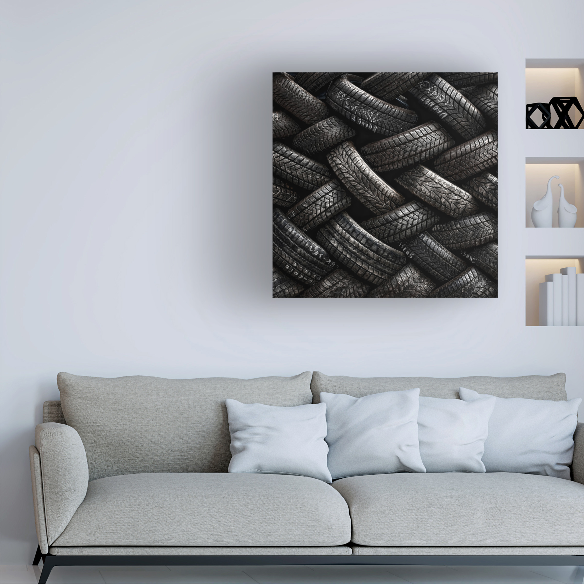 Piet Flour 'Feeling Tired' Canvas Art