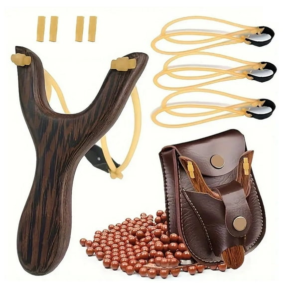 Solid Wooden Slingshot Toys Hunting Slingshot for Catapult Game Hunting-for Kids/Children/Adult
