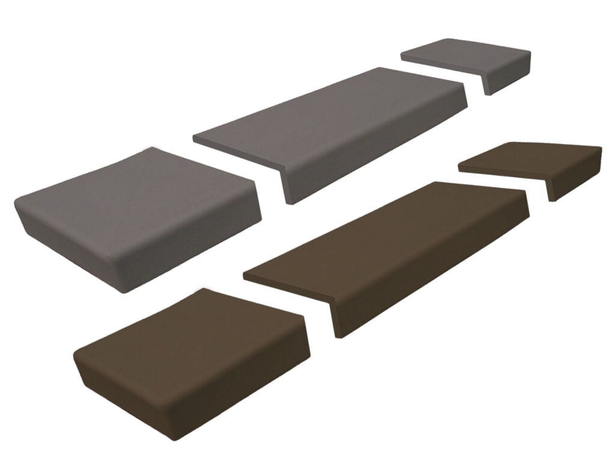 Baby Safety Foam Soft Seat Edge Cushion Fireplace Hearth Guard Bumper Pad Child Proof Padding (Small, Dark Brown-Fits width from-0"-68")