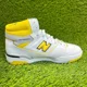 thumbnail image 4 of New Balance 650R Mens Size 8.5 White Yellow Basketball Leather Shoes Sneakers, 4 of 6