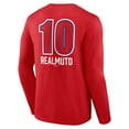 thumbnail image 3 of Men's J.T. Realmuto Red Philadelphia Phillies Fastball Player Name & Number Long Sleeve T-Shirt, 3 of 3