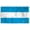 Argentina 3x5 ft Nylon Flag, variant on AGAS Argentina Stick Flag 4x6 inch mounted onto 11 inch Plastic Pole - Printed Single Sided on Polyester - Stitched Edges - Mini Argentina Flag - AR National Flag - Bandera de la Argentina La Bandera.