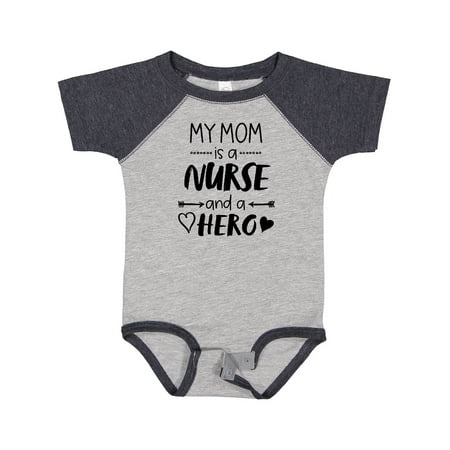 

Inktastic My Mom is a Nurse and a Hero Gift Baby Boy or Baby Girl Bodysuit