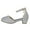 Silver, variant on Ccpelsie Girl's Dress Shoes Mary Jane Low Heel Wedding Party Princess Shoes for Toddler/Little/Big Kids(Silver,2.5)