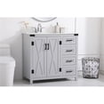 thumbnail image 2 of 36 inch bathroom Vanity in Grey with Backsplash, 2 of 8