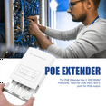 PoE Gigabit Extender 1 in 2 Out Repeater,3Port Outdoor Waterproof PoE