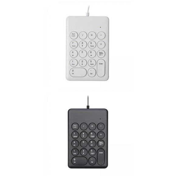 Milaget 2Pcs USB 18 Keys Numpad Keyboard Universal Plug and Play