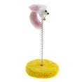thumbnail image 1 of Cat Spring Toy Interactive Plush Cat Scratching Toy Kitten Mouse Toy with Bell, 1 of 10