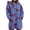 Purple#2, variant on Plus Size Hooded Jackets for Women Button Up Printed Long Sleeve Jackets with Pockets Fahion Casual Loose Coats for Holiday