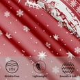 thumbnail image 6 of Red Christmas Tablecloth Round 70 Inch Deer Snowflake Winter Table Cloth Washable Farmhouse Merry Christmas Table Cover for Kitchen Dinner Room Holiday Party Indoor Outdoor Home Decor, 6 of 6