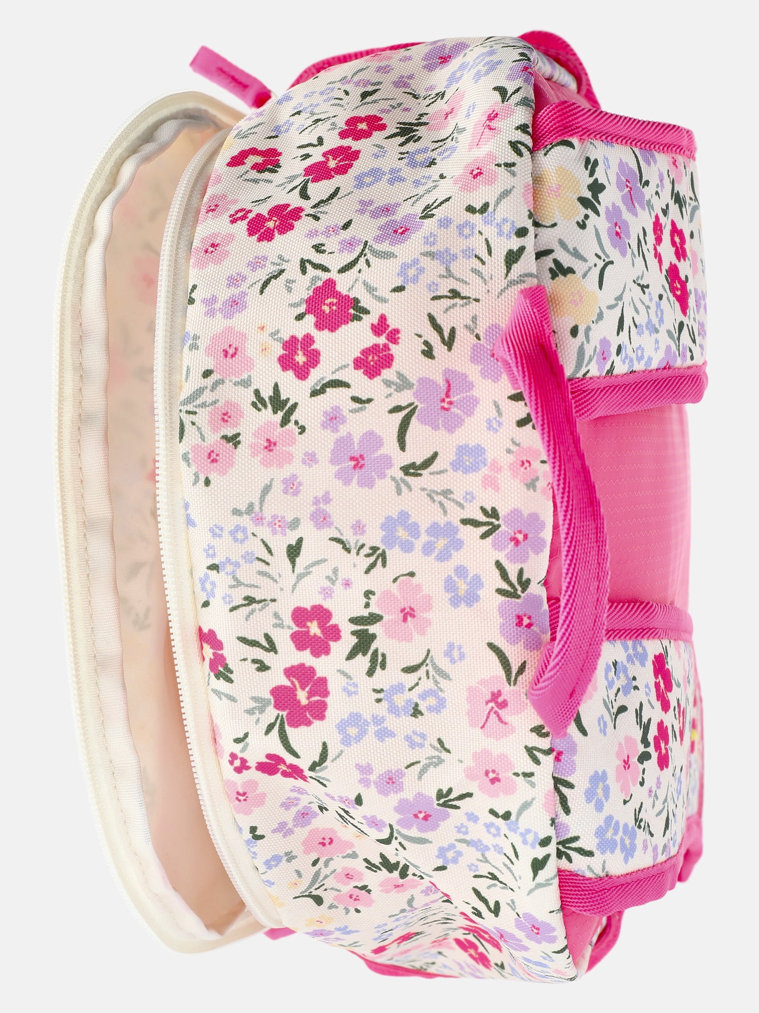 Reebok Kids' Charlie 17" Laptop Backpack and Lunch Bag Set, 2-Piece, Chalk Pretty Flowers