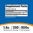 thumbnail image 2 of Nutricost Betaine Anhydrous Trimethylglycine (TMG) Powder 500 Grams- Amino Acid Supplement, 2 of 2