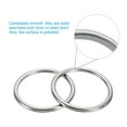 thumbnail image 3 of Unique Bargains 3.1" Seamless Metal O Rings, 304 Stainless Steel O-Ring Solid Round Rings for Macrame, DIY Craft,8x80mm, 3 of 5