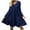 Navy, variant on gakvbuo Fall Dresses for Women Mini Dress for Women Plus Size Dress V-Neck Long Sleeve Fall Dresses Knee Length Cute Tunic Dress Pleated Ruffle Swing Babydoll Dress