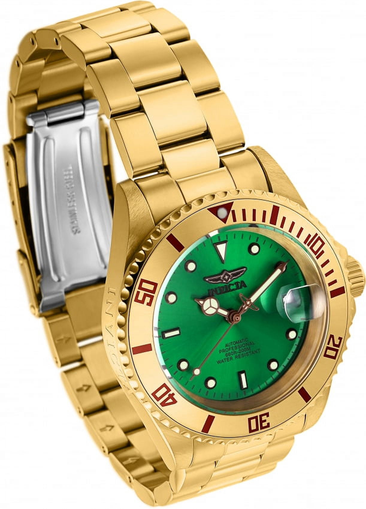 Invicta Men's Pro Diver Green Dial Watch - 28665