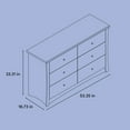 thumbnail image 3 of Commode Double à 6 Tiroirs Crescent de Storkcraft, 3 of 9