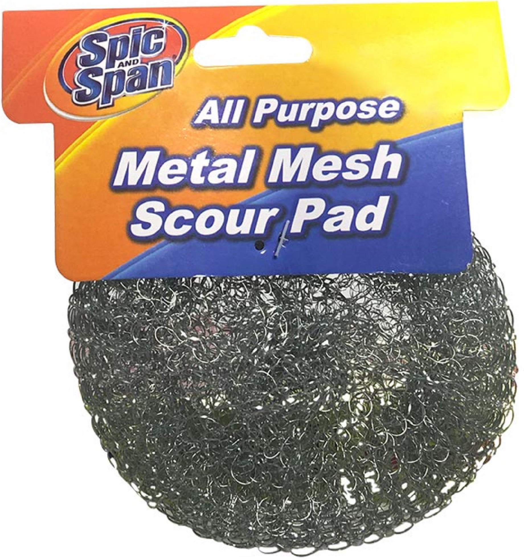 Spic and Span Microfiber set of 4-1 towel 1 mesh scour and 2 metallic scrub