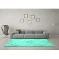 thumbnail image 3 of Ahgly Company Indoor Rectangle Persian Turquoise Blue Traditional Area Rugs, 2' x 4', 3 of 4