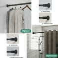 thumbnail image 7 of Stainless Steel Shower Curtain Rods For Bathroom,Spring Tension Adjustable Curtain Rod No Drilling,(43-78.7 Inches), 7 of 7