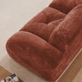 thumbnail image 5 of 2-Seater Tufted Sofa Couches with Boneless Sofa, Soft Velvet Fabric, Bottom Anti-Slip Design, 32D High Density Sponge, Ergonomic Design Bottom, No Assembly Required, Fits Living Rooms (Red), 5 of 11