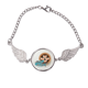 thumbnail image 1 of Hong Kong har gow dumplings Pulsera pulsera pulsera alas de ángel pulsera, 1 of 3