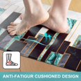 thumbnail image 6 of Marble Kitchen Rugs Sets of 2, Green Black Non Slip Washable Kitchen Mats Cushioned Anti Fatigue, Comfort Floor Standing Mats for Kitchen Home Sink Office Laundry, 18'''' x 30''''+18'''' x 48'''', 6 of 6