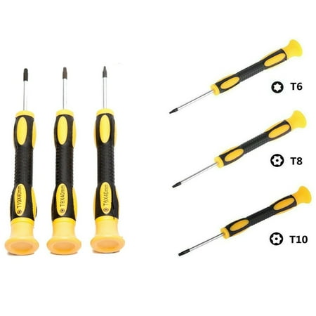 

T6 T8 T10 Torx Star Magnetic Security Opening Screwdriver Xb-ox 360 PS4 Fix