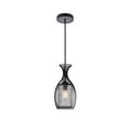 thumbnail image 3 of Elegant Lighting Ld2417 Glyph 6" Wide Cage Pendant - Brass, 3 of 7