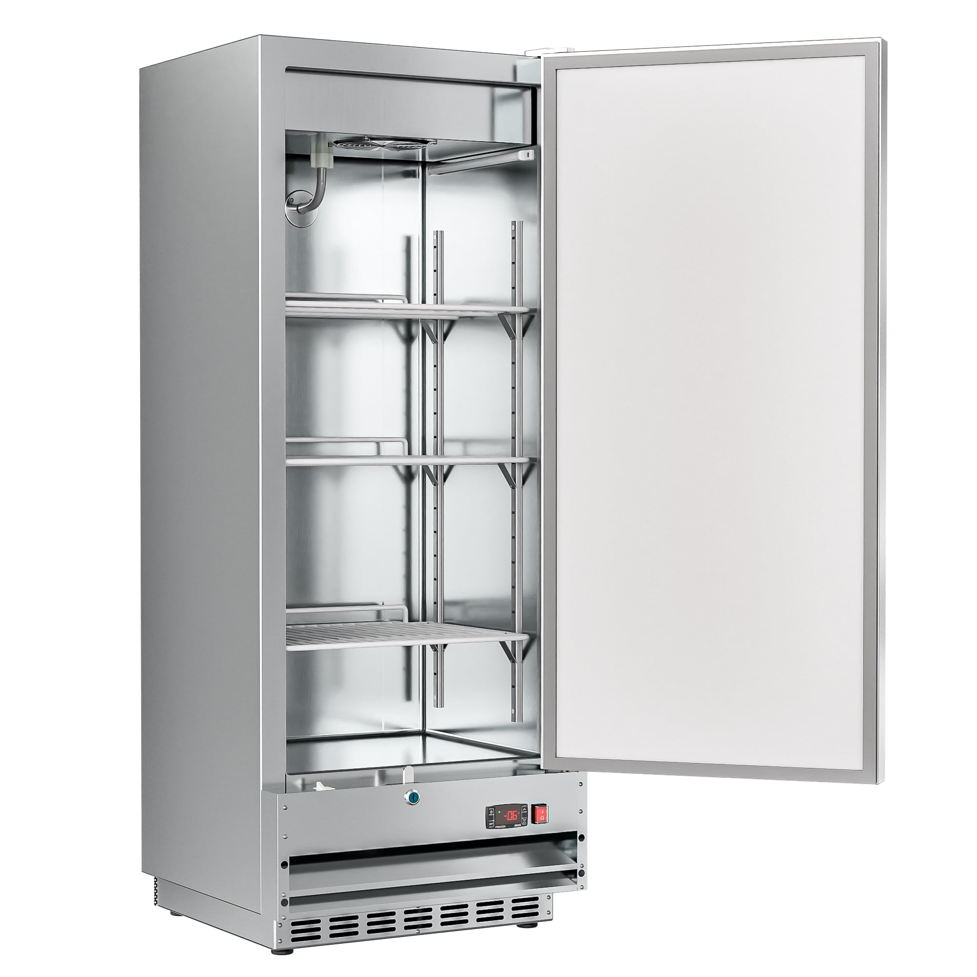 KoolMore 25 in. Commercial Stainless Steel 1-Door Reach-In Freezer, 12 cu. ft
