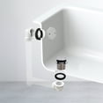 thumbnail image 2 of Westbrass 1-1/2" Tip-Toe Bathtub Drain Plumber's Pack with Two-Hole Elbow and PVC Fittings, Polished Chrome, 2 of 14