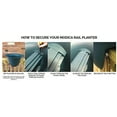 thumbnail image 3 of Modica Rail Planter 24" - Union Red, 3 of 5