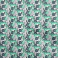 thumbnail image 1 of oneOoneVelvetLightGreenFabricTropicalLeafWithAnimalFabricForSewingPrintedCraftFabricByTheYard58InchWide, 1 of 4