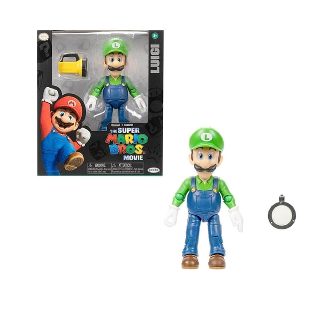 Figura Super Mario Articulada de 5 pulgadas de Luigi