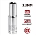 thumbnail image 2 of Powerbuilt 1/2 Inch Drive x 13 MM 6 Point Deep Socket - 642220, 2 of 5