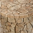thumbnail image 3 of SAFAVIEH Canyon Teak Round Stool Medium Oak, 3 of 3