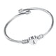 thumbnail image 2 of Pulsera de acero de titanio elegante clásico diseño simple letra A pulsera en forma de corazón para mujer, 2 of 10