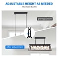 thumbnail image 4 of Dextrus 5-Light Farmhouse Rustic Pendant Light, Hanging Ceiling Light Chandelier for Kitchen Island, Living Room Bedroom-Black & Brown, 4 of 5