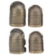 thumbnail image 2 of Dedal de costura de cobre, protectores de dedos de Metal duraderos y reutilizables para coser, trabajo manual Retro015, 2 of 12