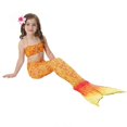 thumbnail image 3 of Girls Mermaid Tail Swimsuit Bikini Set Swimwear Swimming Costume Bathing, 3 of 5