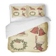 thumbnail image 1 of Juego de Ropa de Cama ABPHQTO de 3 Piezas Navidad Vintage Funda de Edredón Twin Size con 2 Fundas de Almohada, 1 of 1
