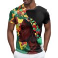 thumbnail image 2 of Runfenguu Mens Graphic Tees Vintage T-Shirts Oversized Print Casual Crewneck Top Short Sleeve Soft Comfy Streetwear, 2 of 5