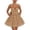 A-Beige106, variant on Corset Mini Dress for Women Wide Straps Glitter Mesh Fabric Back Bow Detail Flared Skirt Homecoming Dresses