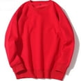 thumbnail image 3 of Red Halloween Mens Slim Autumn Casual Solid O Neck Sweater Top Color Round Long Jacket Pocket Sleeve Men's Blouse Mens Sweater Fall, 3 of 3