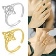 thumbnail image 2 of Necvior Witches Knot Rings Stainless Steel Knot Rings Perfect Gift for Women, 2 of 14