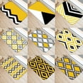 thumbnail image 2 of Modern Kitchen Mat Bedroom Entrance Doormat Yellow Geometric Pattern Home Floor Decor Living Room Carpet Bathroom Non-Slip Rug, 2 of 6