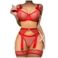 thumbnail image 2 of uublik Valentines Lingerie Set for Women Plus Size Babydoll Bodysuit Sexy Naughty Lace, 2 of 5